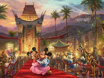  key - Mickey et Minnie à Hollywood Thomas Kinkade